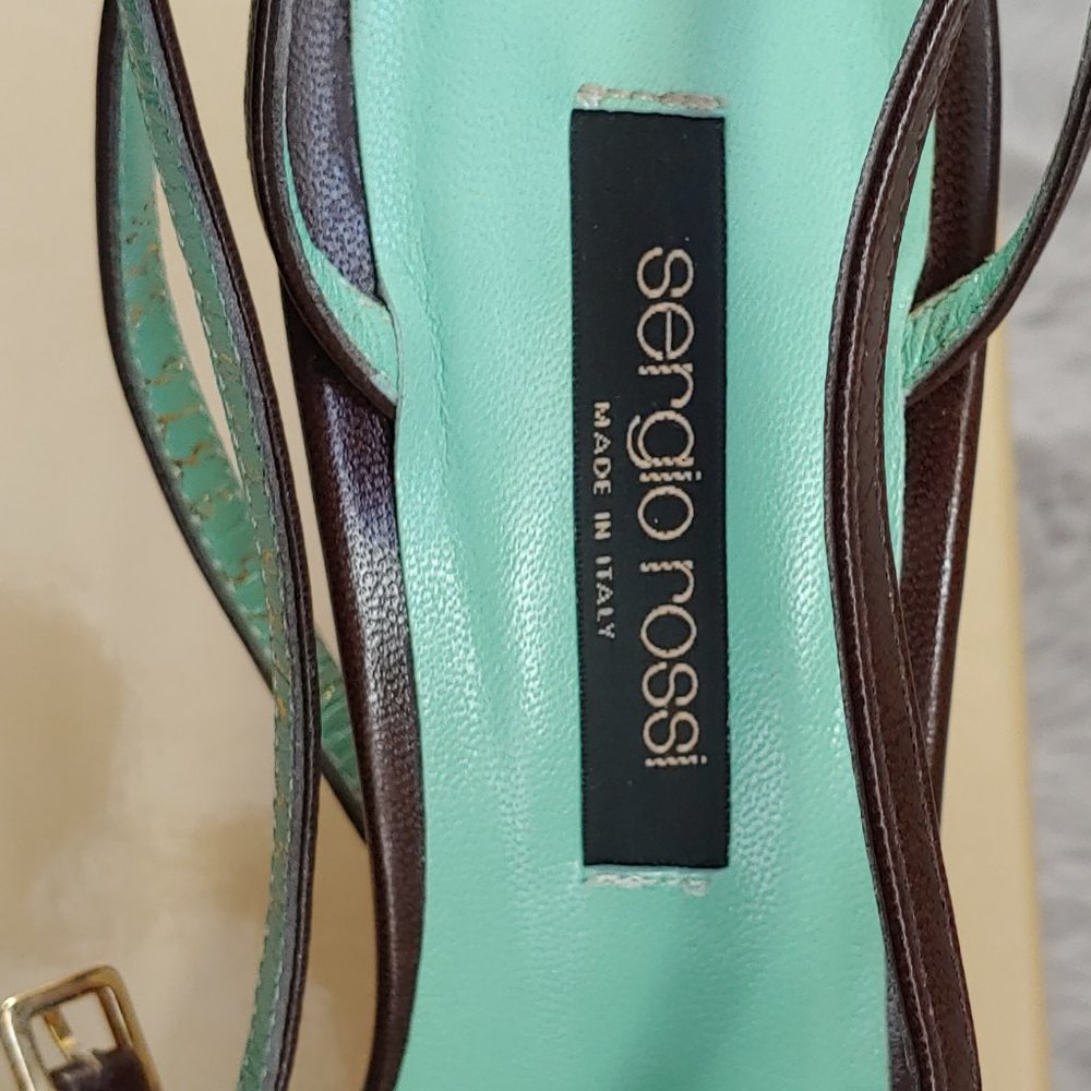SERGIO ROSSI Platform Leather Heels - Picture 6 of 11